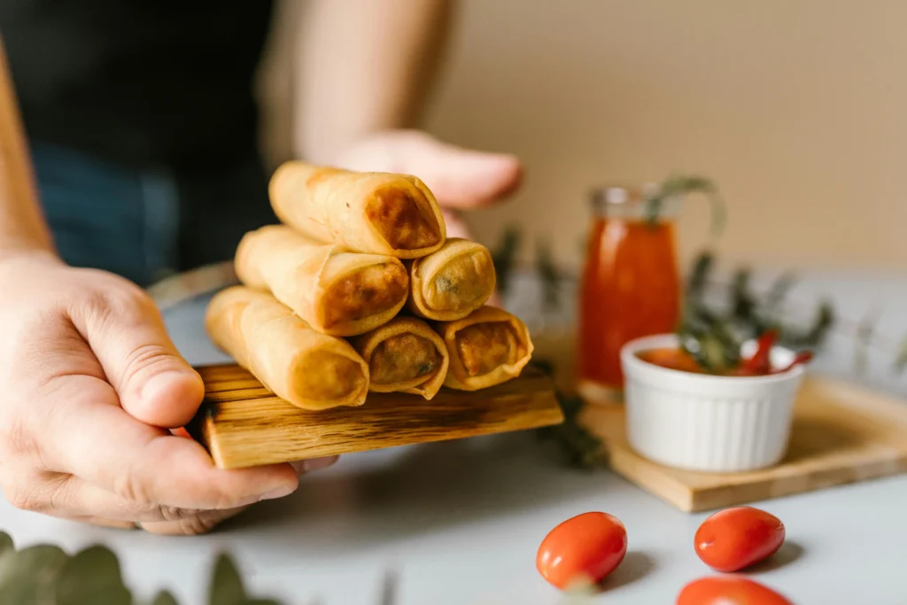 Veggie Kathi Rolls wrapped in soft parathas and loaded with spiced vegetables, a must-try vegetarian street food.