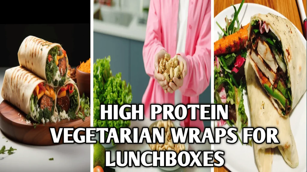 How to Make High Protein Vegetarian Wraps for Lunchboxes in 15 Minutes